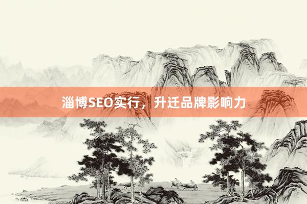 淄博SEO实行，升迁品牌影响力