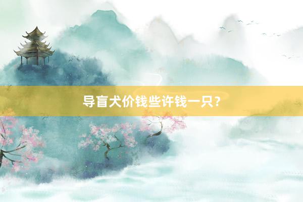 导盲犬价钱些许钱一只？